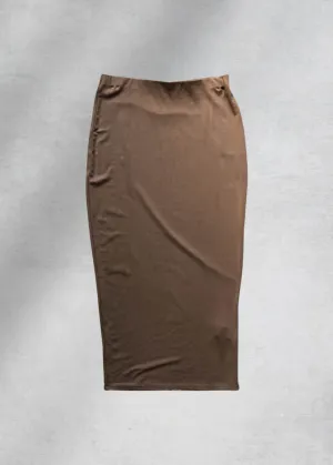 Brinley Bodycon Midi Skirt - Beige