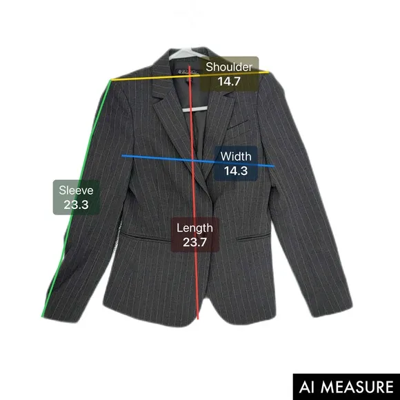 Brooks Brothers Petite Gray Striped Blazer Jacket Wool Blend Size 2