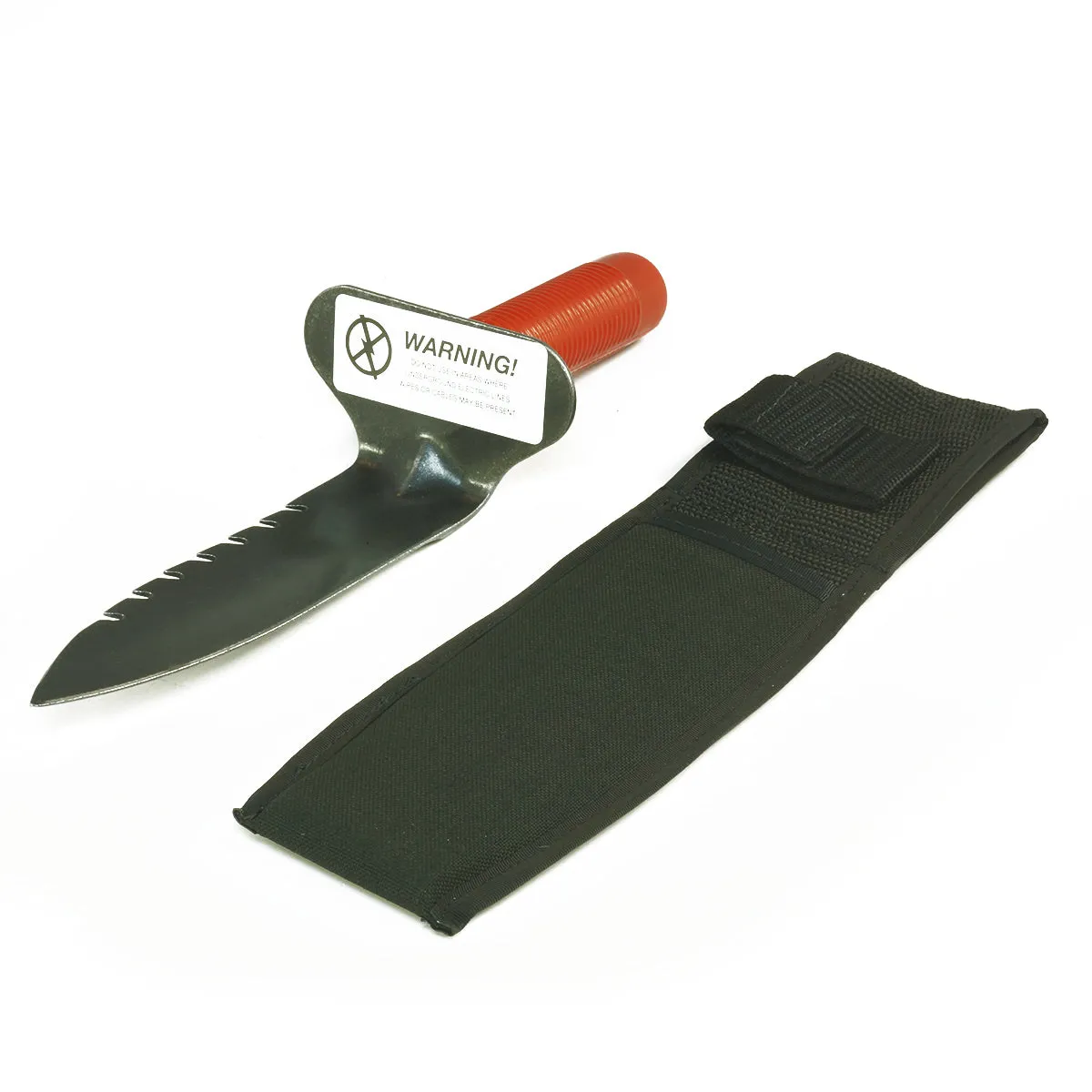Brown Leather Sheath RIGHT sided & Lesche Digging Tool RIGHT Serrated