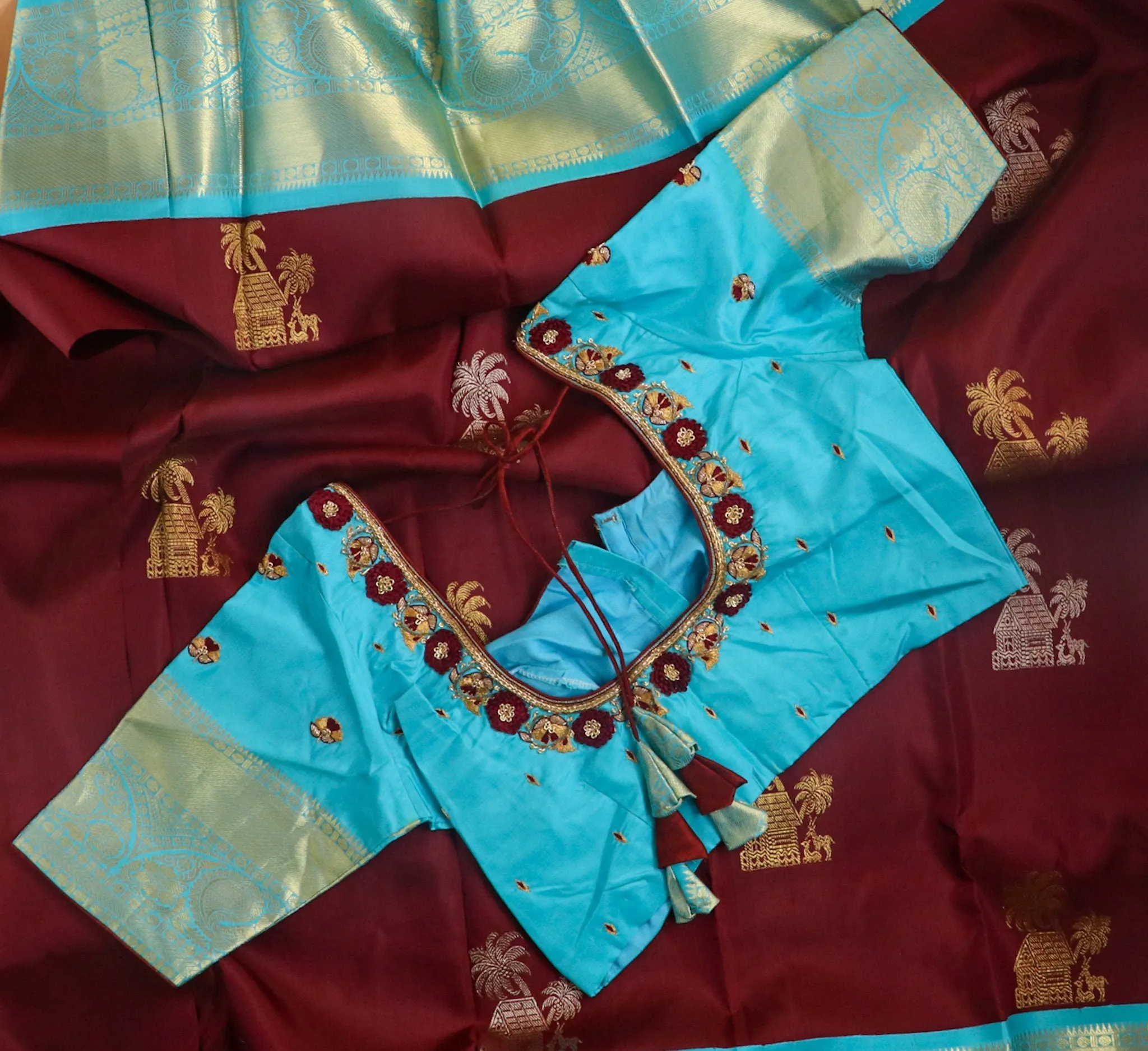Brown pattu saree zari Saree handloom saree stitched blouse purple saree pink saree party wear saree silk saree wedding saree