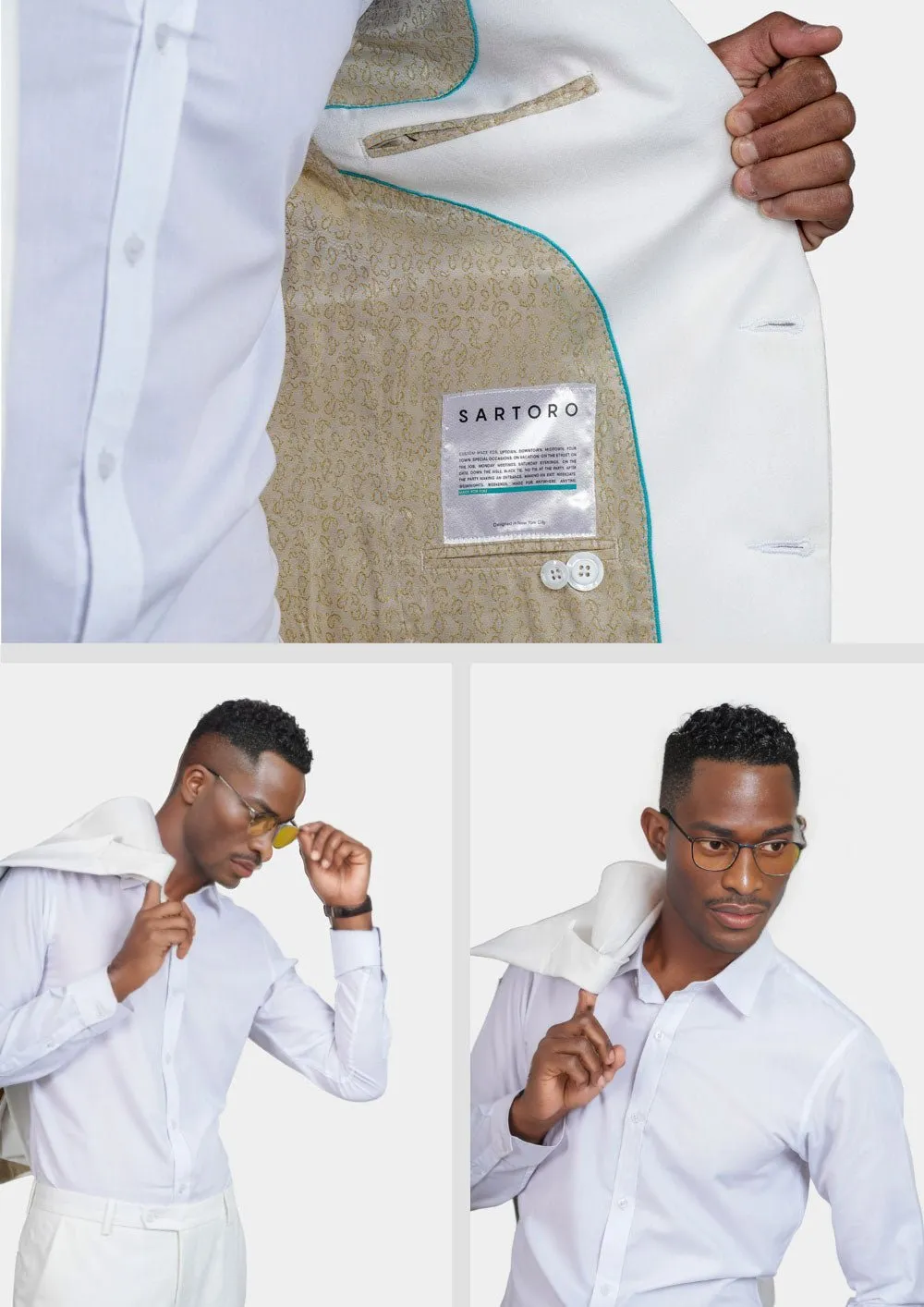 Bryant White Twill Jacket