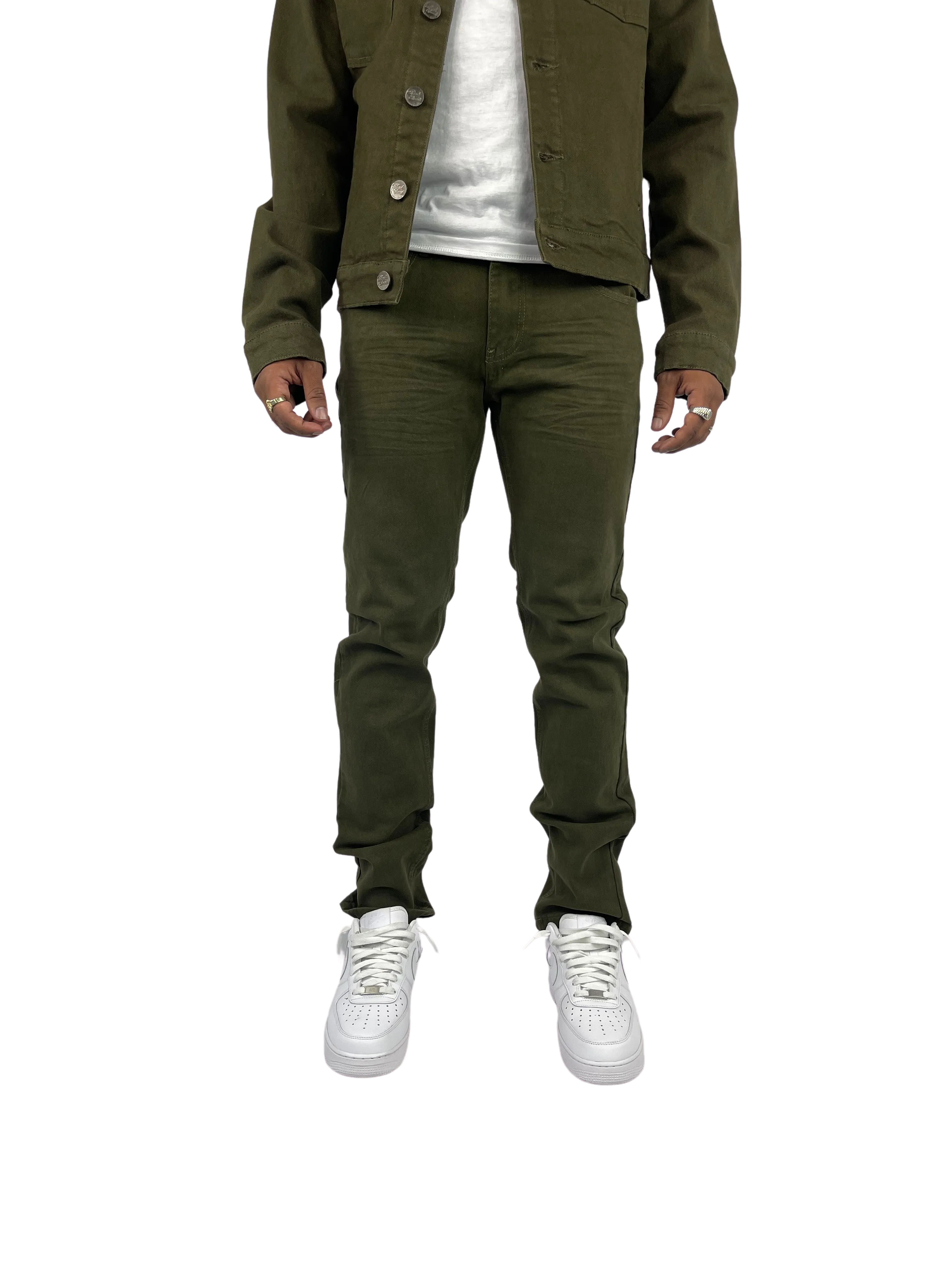 BT-BTP19800-Twill Slim-Fit Stretch Pants