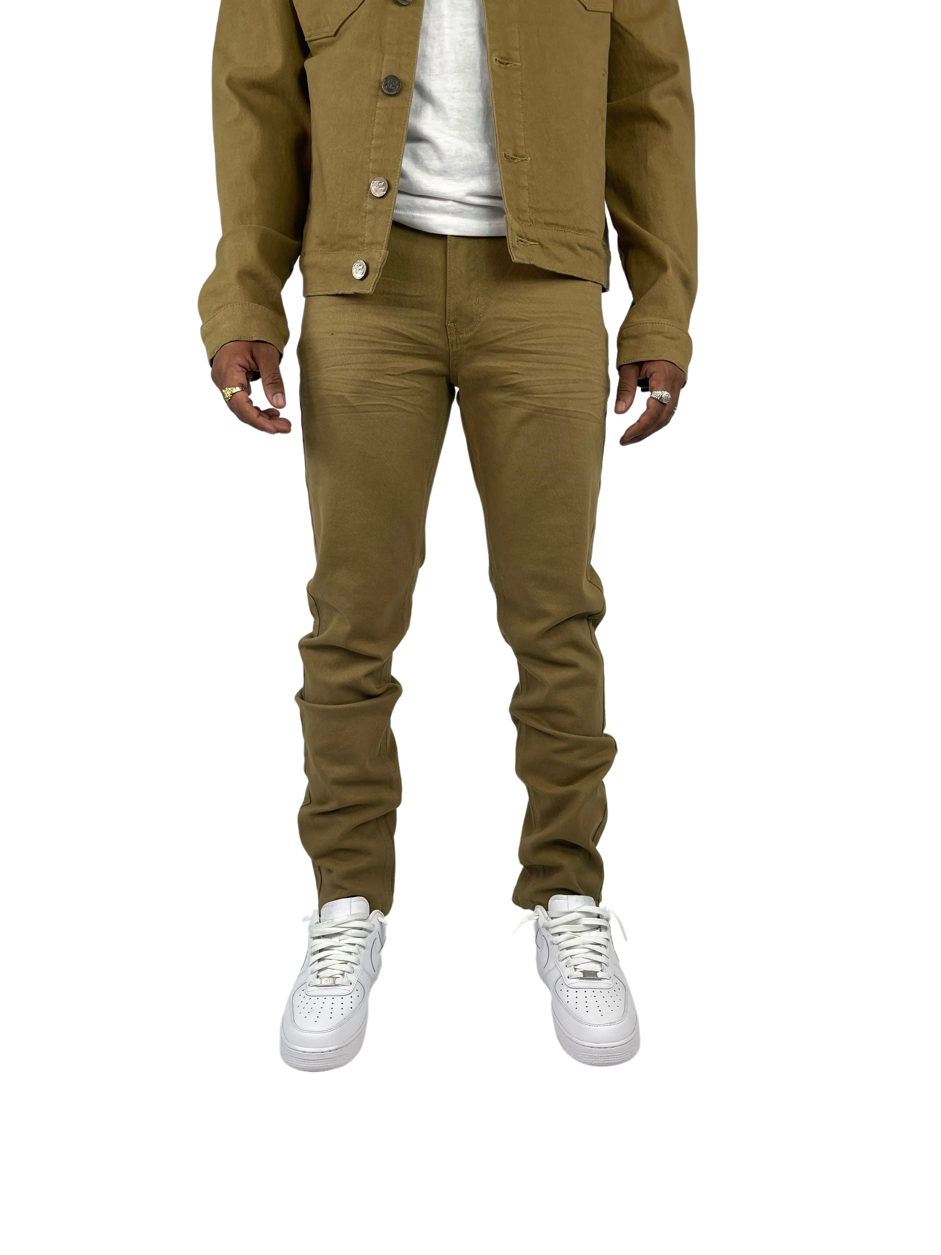 BT-BTP19800-Twill Slim-Fit Stretch Pants