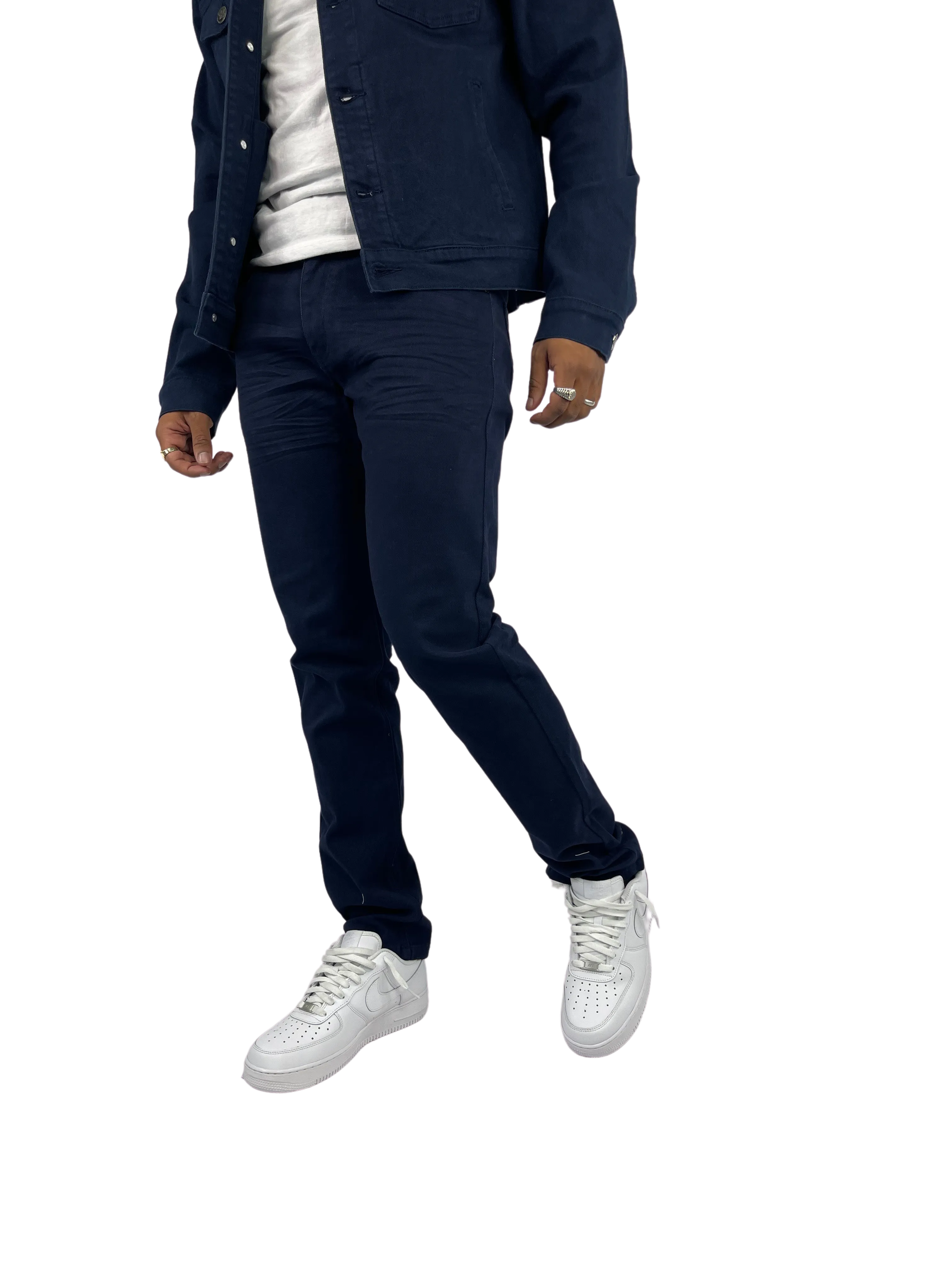 BT-BTP19800-Twill Slim-Fit Stretch Pants