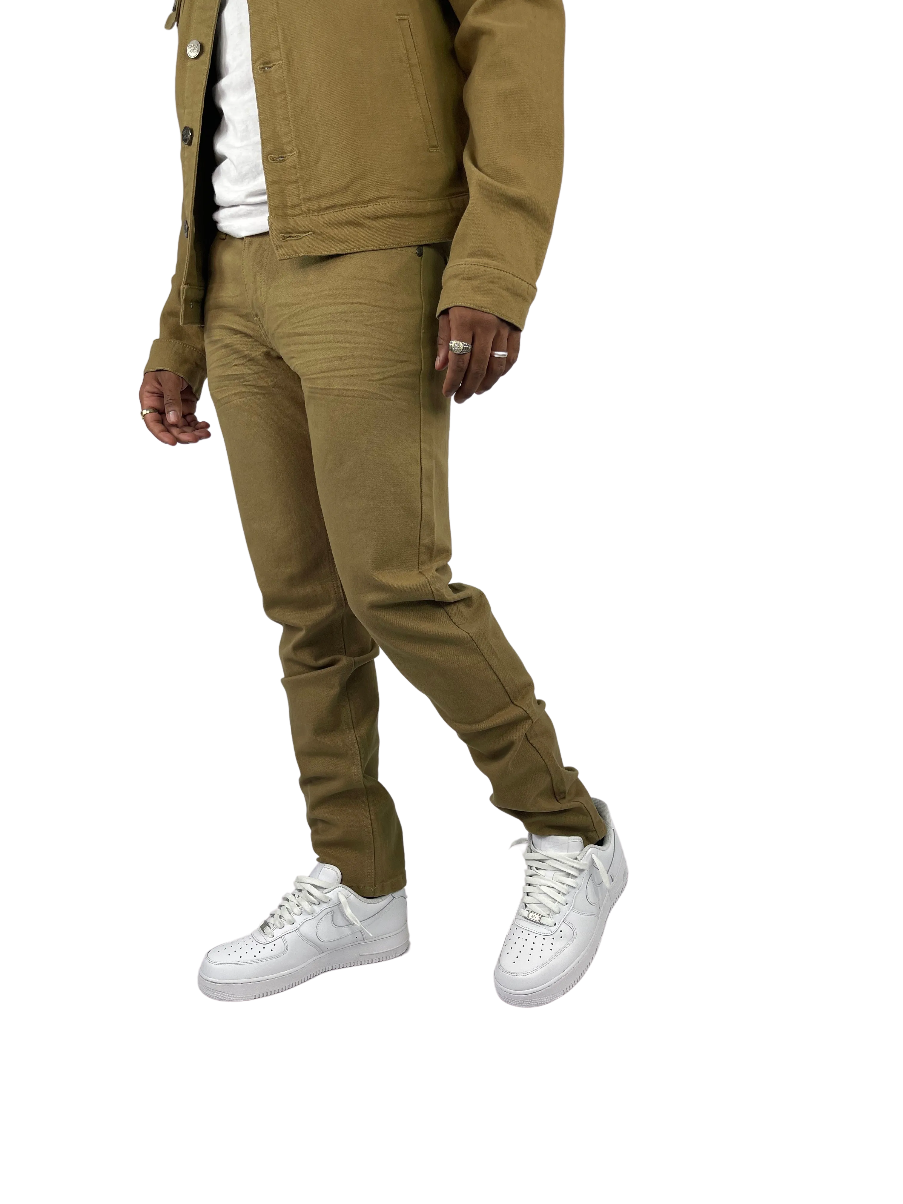 BT-BTP19800-Twill Slim-Fit Stretch Pants