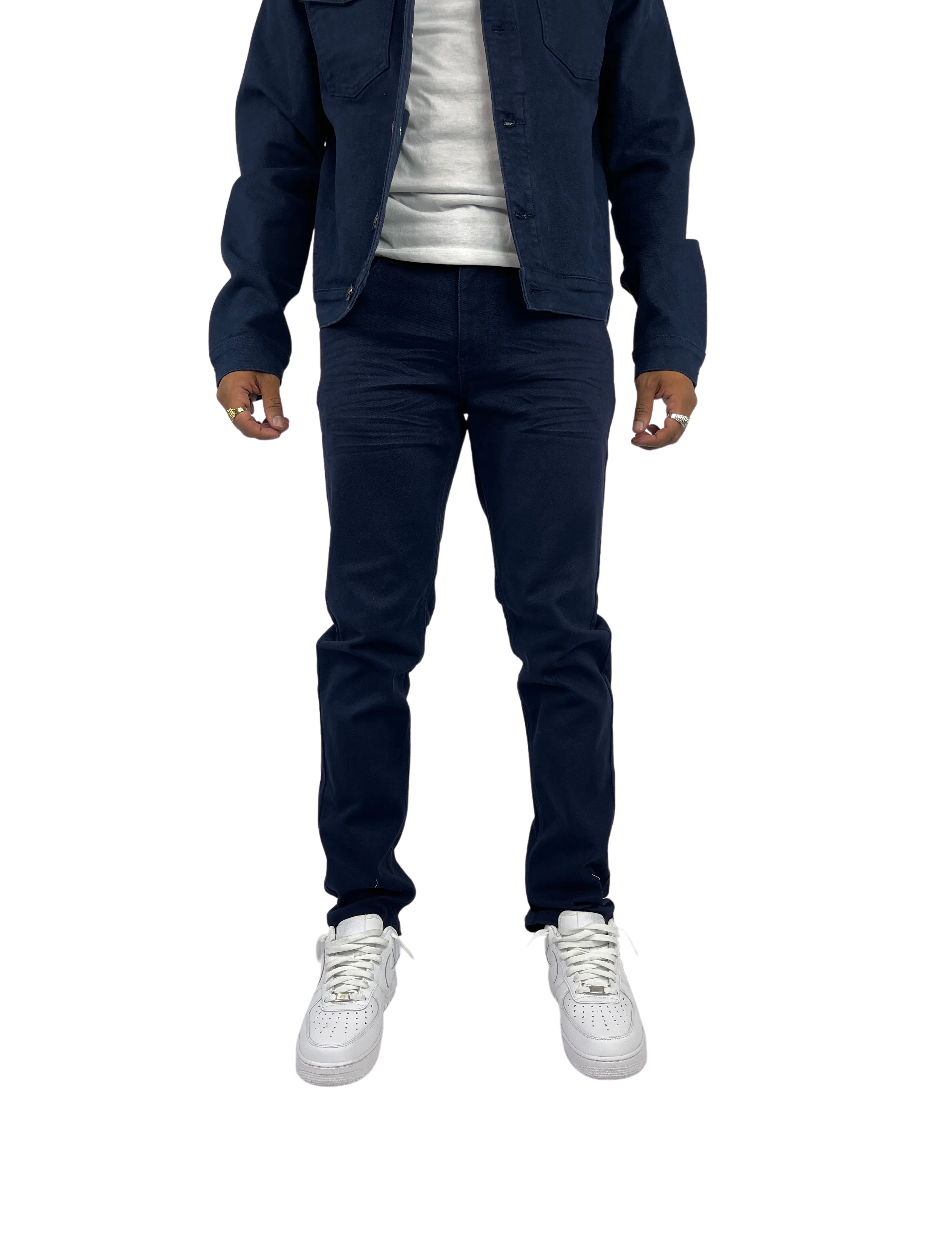 BT-BTP19800-Twill Slim-Fit Stretch Pants