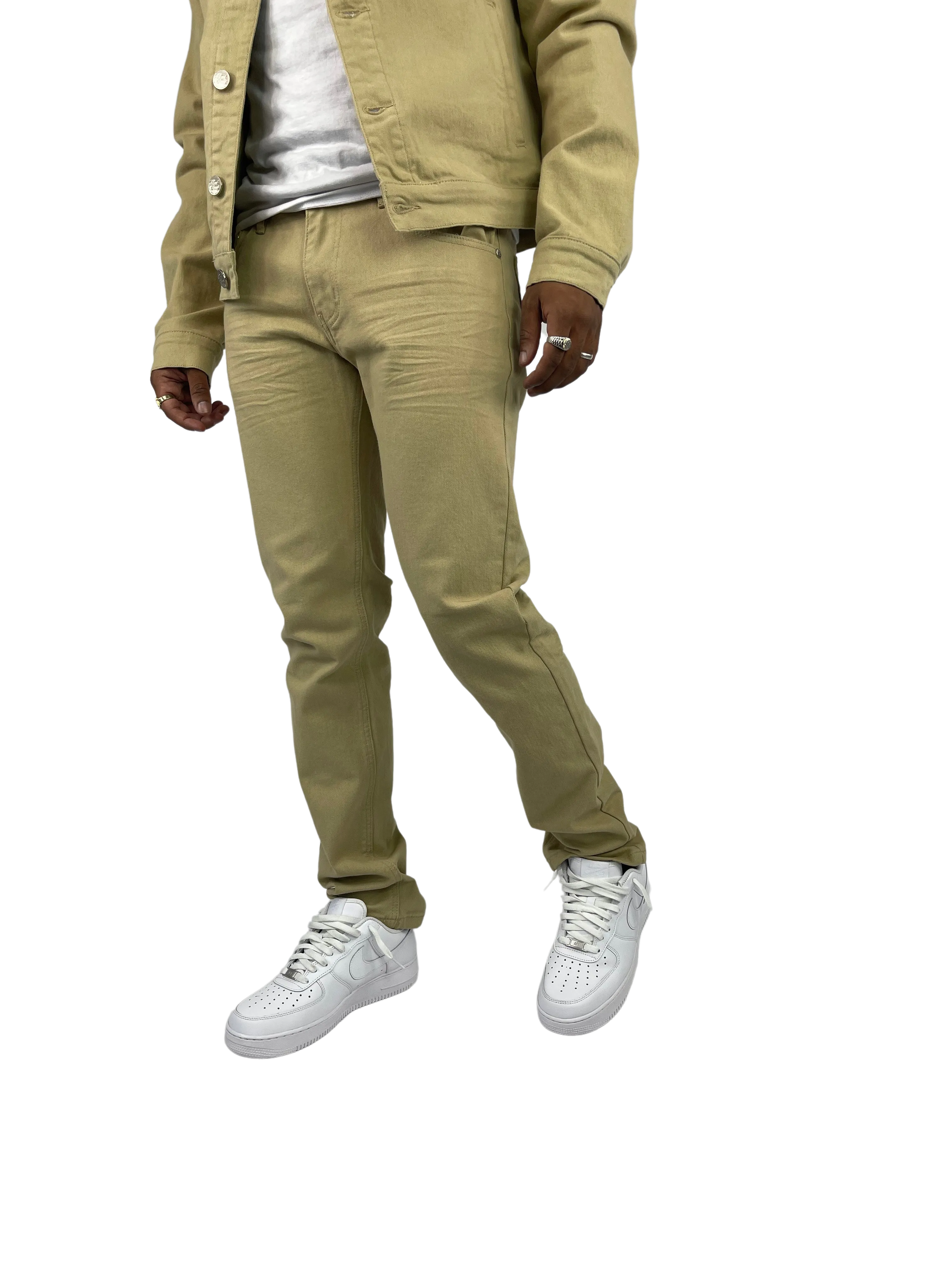 BT-BTP19800-Twill Slim-Fit Stretch Pants
