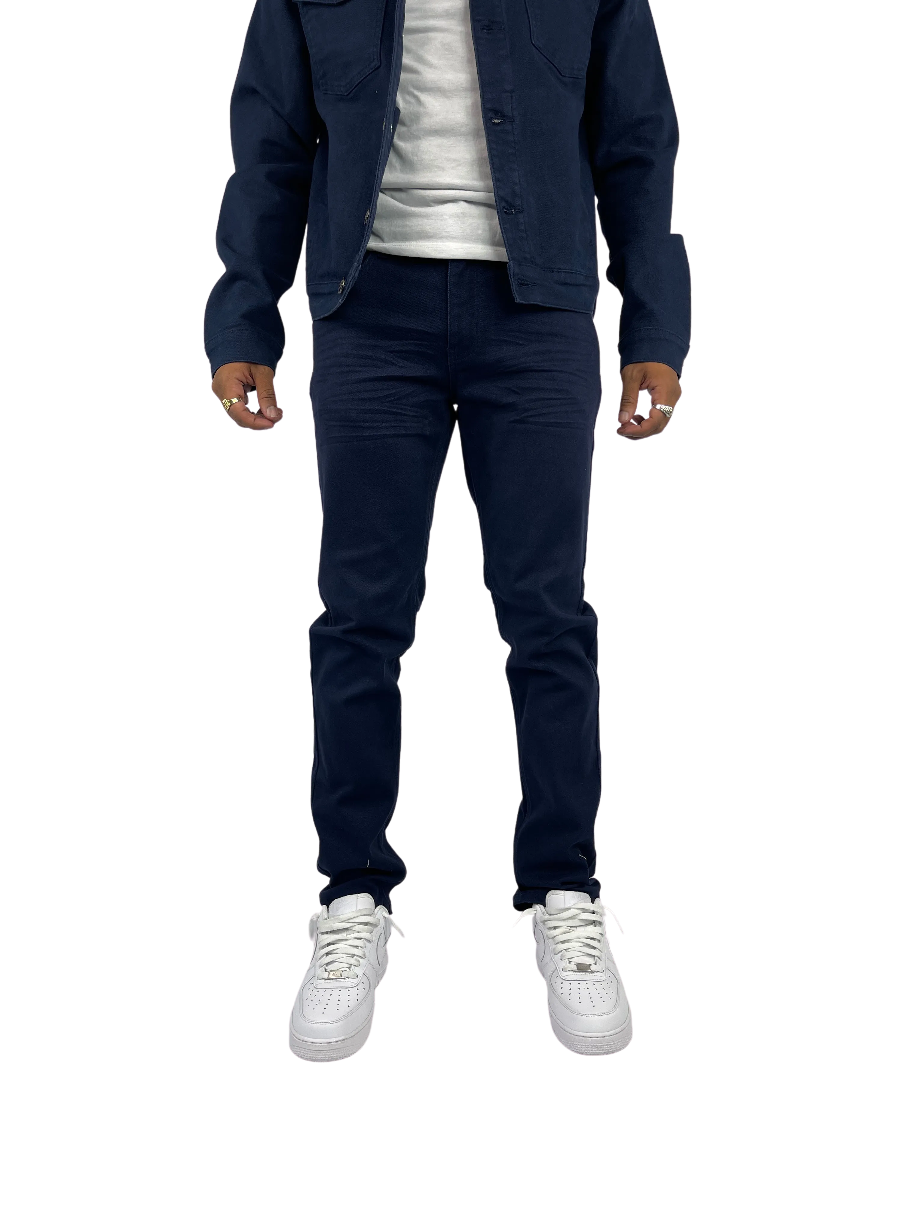 BT-BTP19800-Twill Slim-Fit Stretch Pants