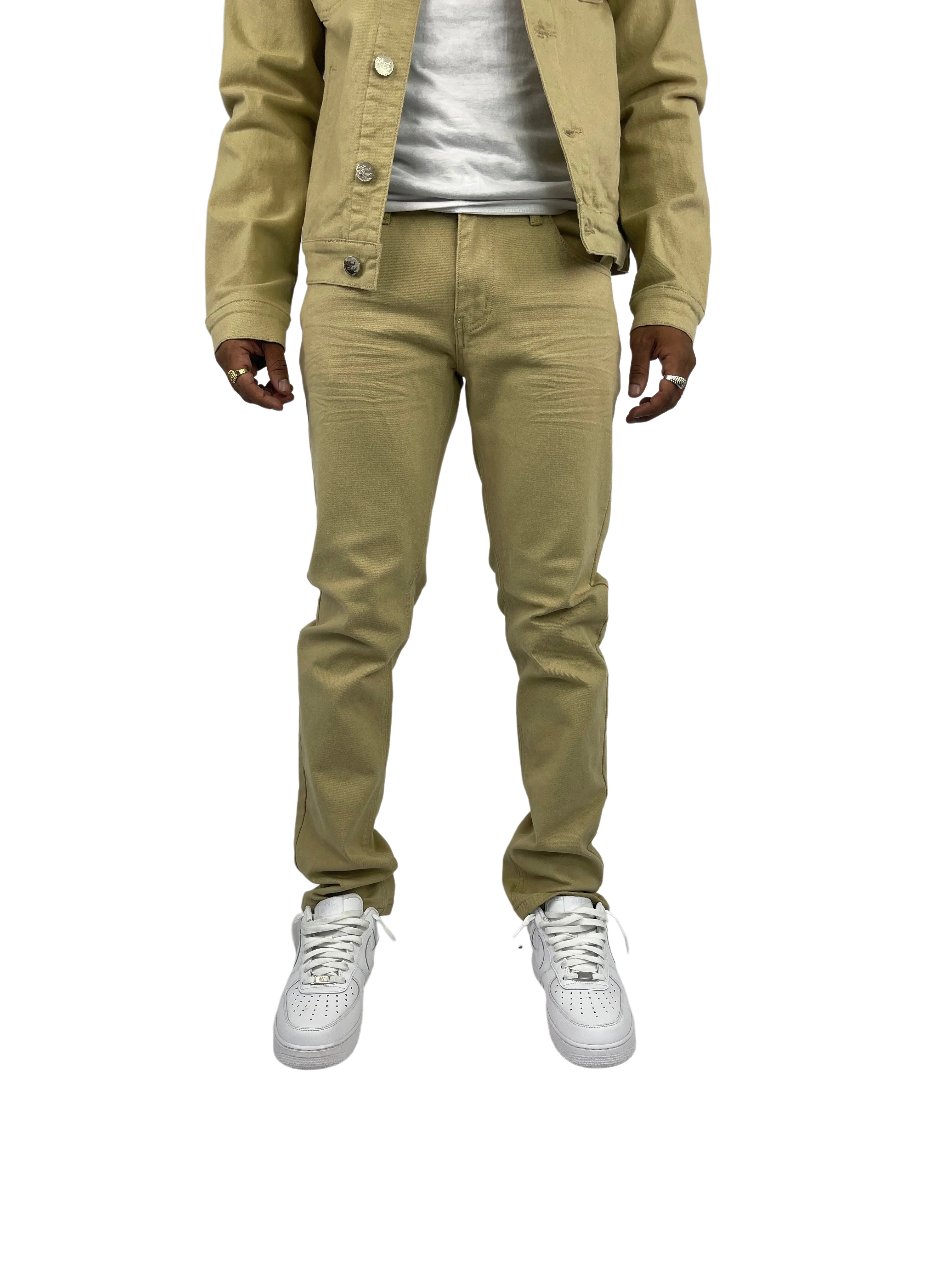 BT-BTP19800-Twill Slim-Fit Stretch Pants