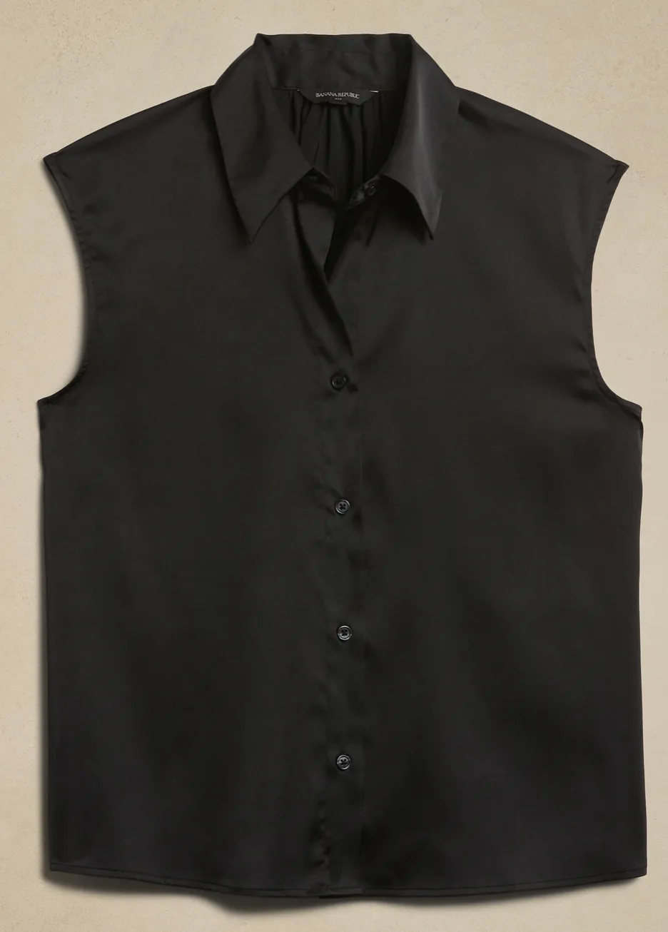 Button Collared Blouse