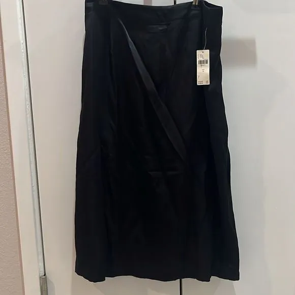 By Anthropologie Silky Front-Slit Pencil Skirt