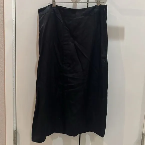 By Anthropologie Silky Front-Slit Pencil Skirt