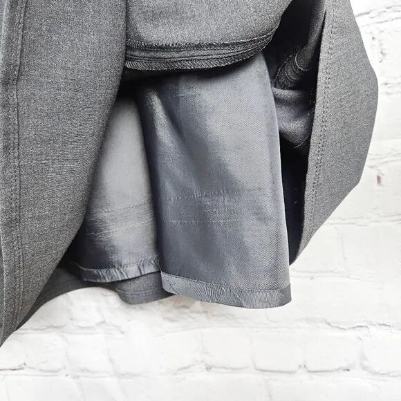 CALVIN KLEIN A Line Gray Business Career Sleeveless Midi Sheath Dress Size: 6