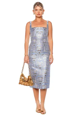 Carlie Arcadia Floral Jacquard Midi Dress