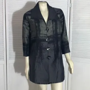 Caroline Rose Metallic Tonal Jacquard Women's Size Small