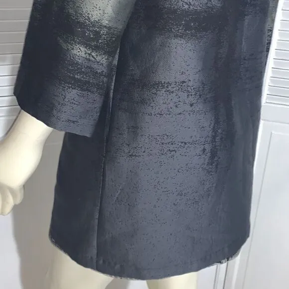 Caroline Rose Metallic Tonal Jacquard Women's Size Small