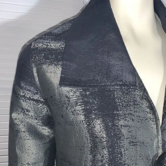 Caroline Rose Metallic Tonal Jacquard Women's Size Small