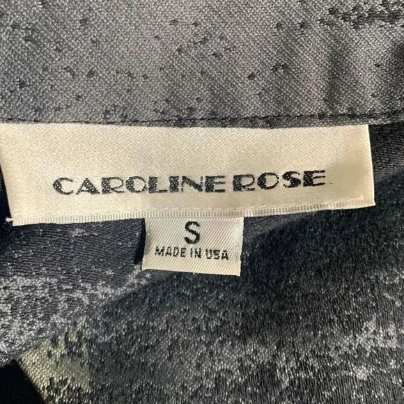 Caroline Rose Metallic Tonal Jacquard Women's Size Small