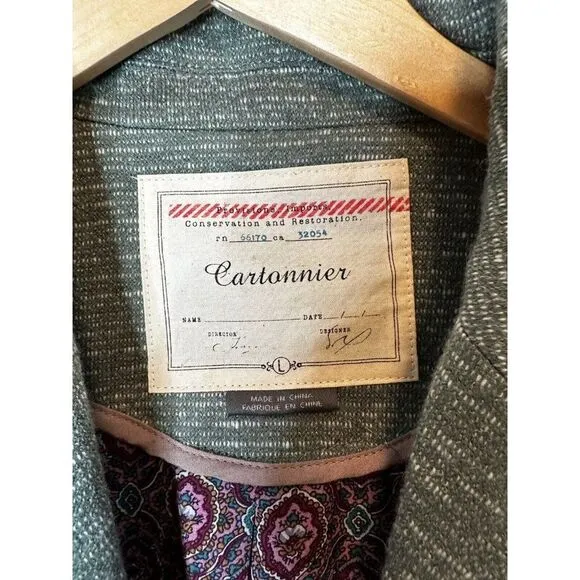 Cartionnier Anthropologie Sky &quot;Dashes Knit Blazer&quot; Jacket Size Large
