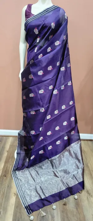Chanderi Silk Saree w/ Blouse