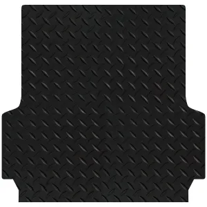 Checker Plate Rubber Ute Mat To Fit Ford Next Gen Ranger WildTrak Dual Cab Fitted with Factory WildTrak Plastic Tub Liner (July 2022 to Current)