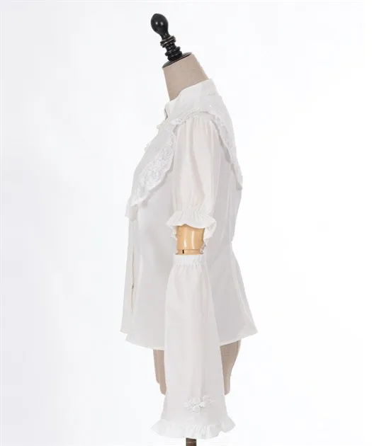 Chinese Button Blouse With Arm Covers