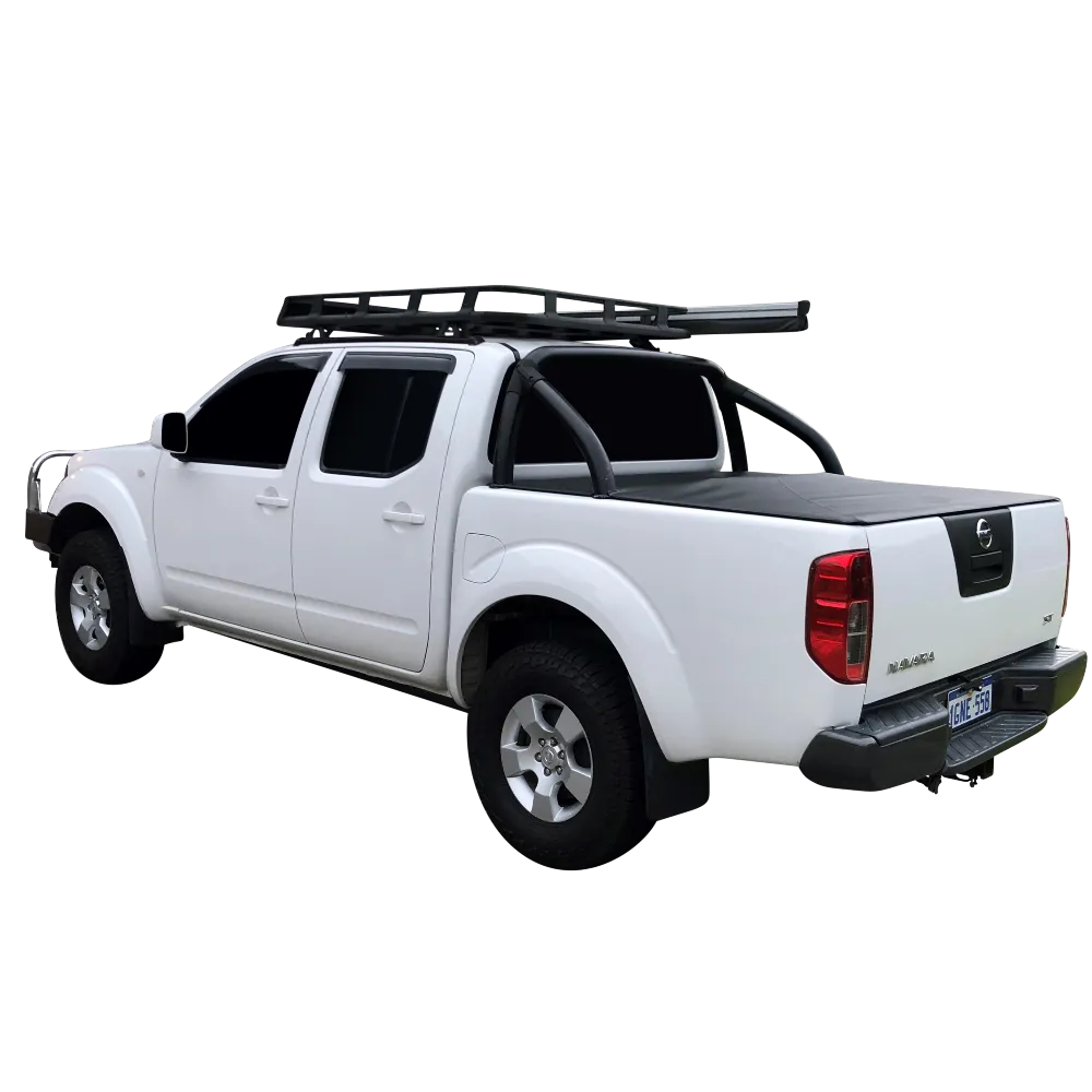 Clip On Ute Tonneau Cover to fit Nissan Navara D40 Dual Cab With Sports Bar.