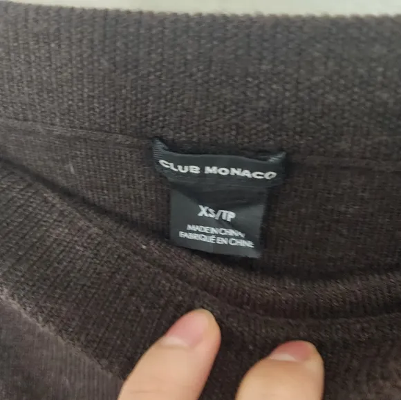 Club Monaco brown wool skirt