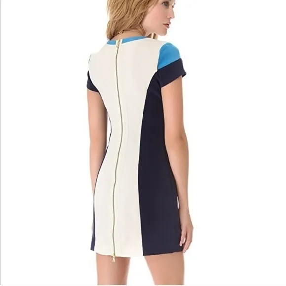 Club Monaco Color Block Mini Dress Size 8