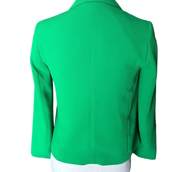 Club Monaco Women Nicola Green Lined  Pockets Blazer Jacket‎  Size 00