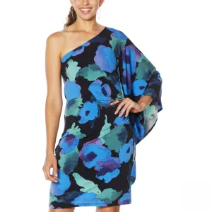 Colleen Lopez Women's Knit One Shoulder Flounce Dress