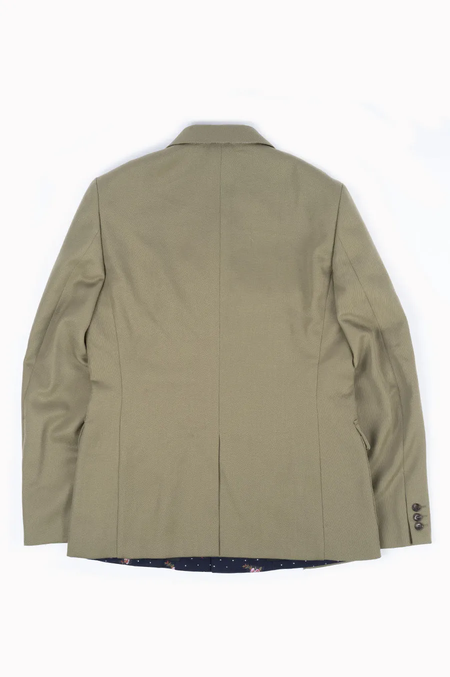 COMME DES GARCONS HOMME PLUS POLY FLORAL JACKET KHAKI NAVY