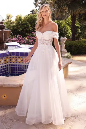 Cooper Off the Shoulder Corset Look Wedding Dress 740961TKR