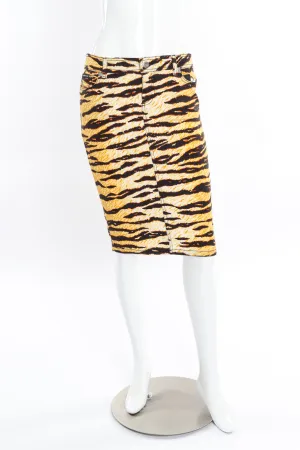 Cotton Animal Print Skirt