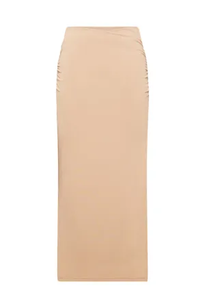 Crepe Jersey Skirt | Almond