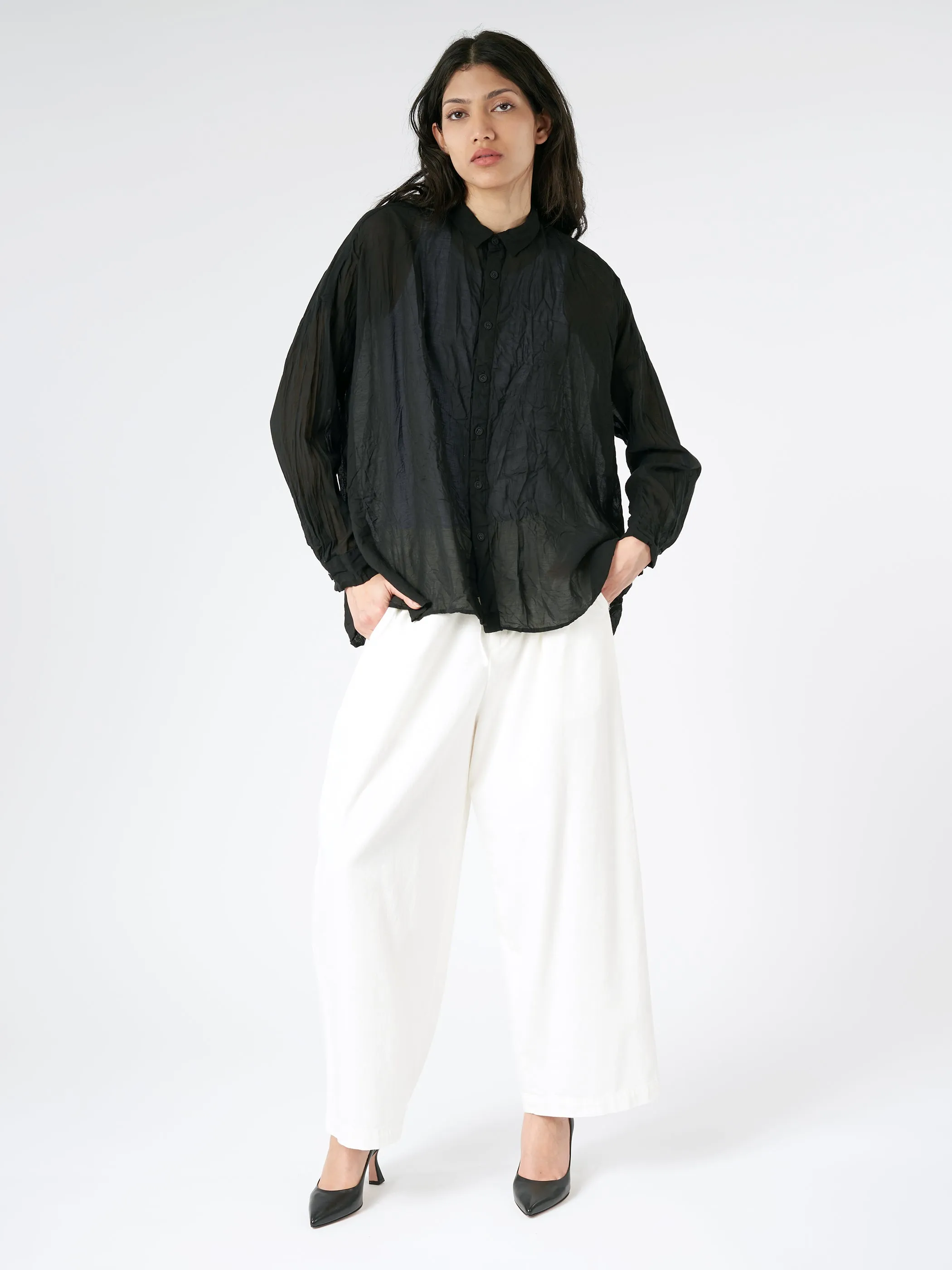Crinkle Wine Dye Blouse