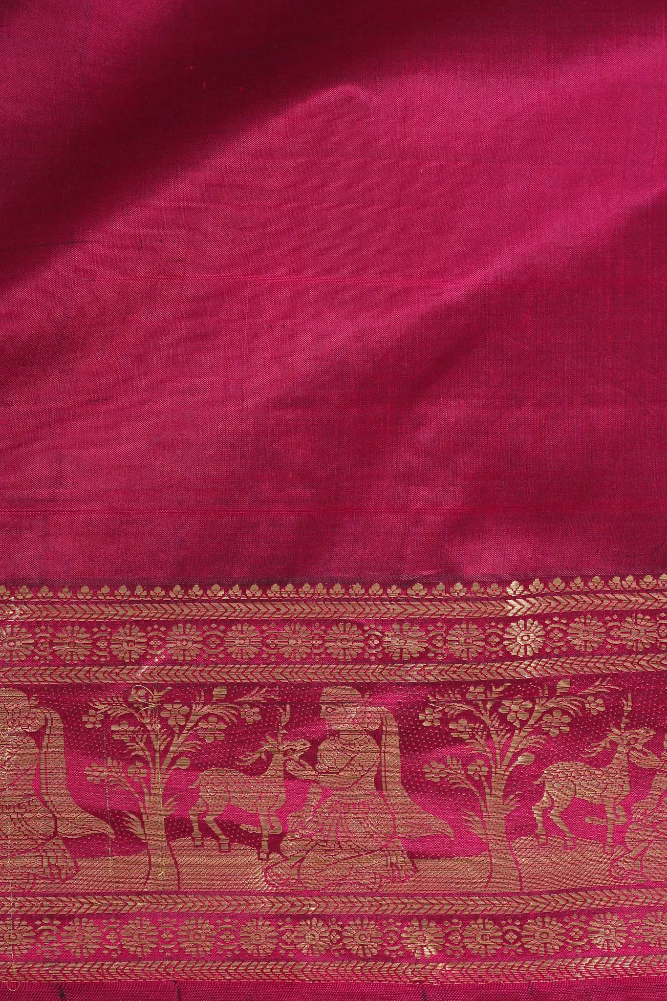 Dark Pink Baluchari saree