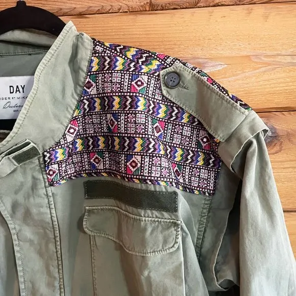 DAY Birger Et Mikkelsen Blazer Army Green Embroidered Jacket