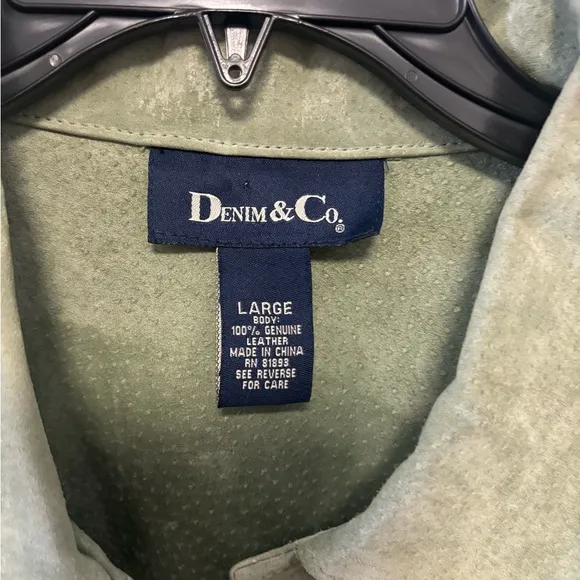 Denim &amp; Co Green Blazer Jacket Women’s Size: Large