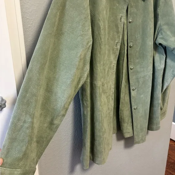 Denim &amp; Co Green Blazer Jacket Women’s Size: Large