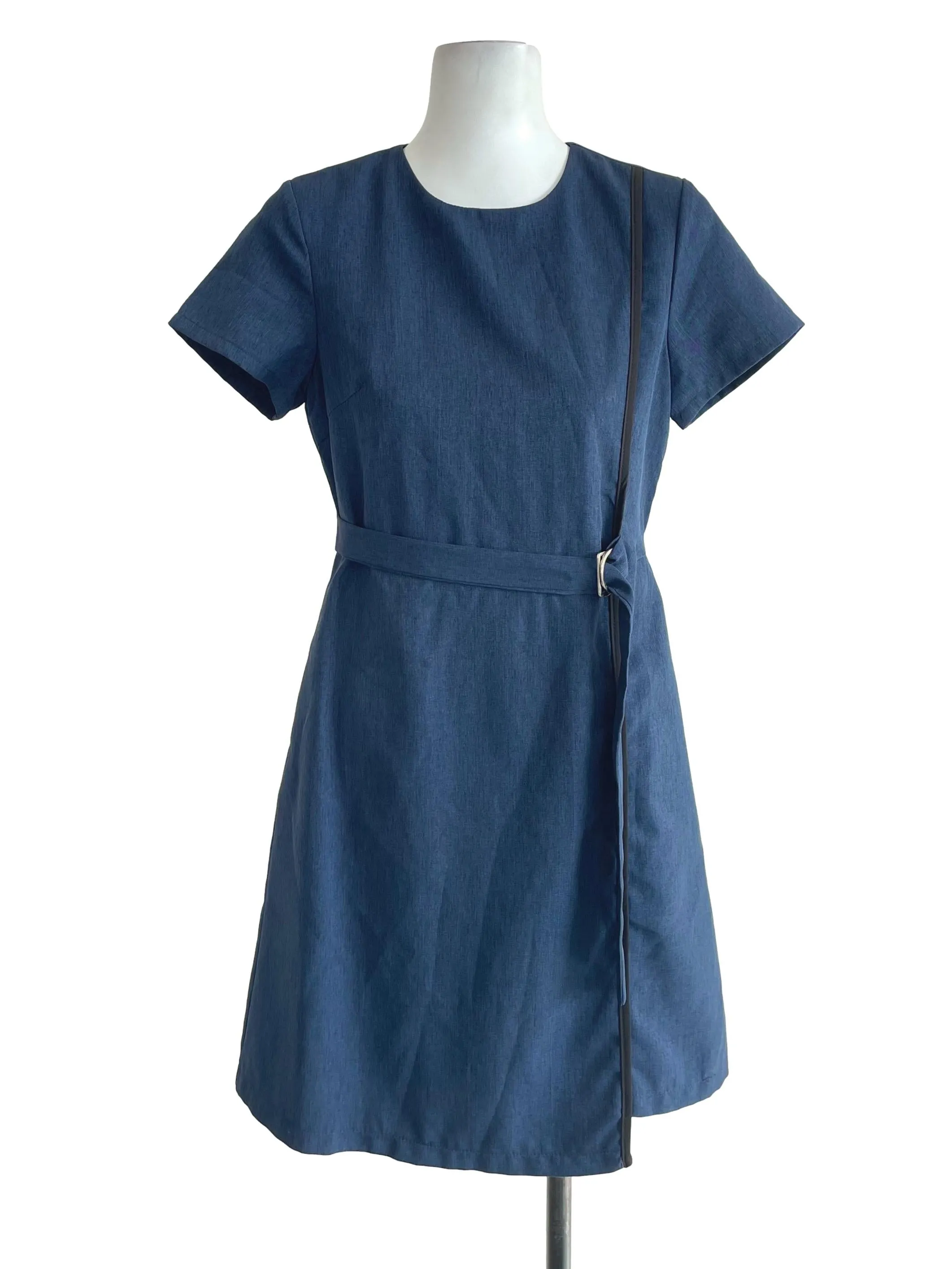 Denim Blue A-Line Dress