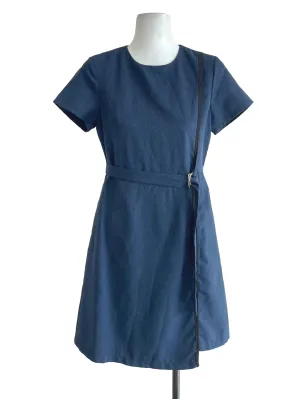 Denim Blue A-Line Dress