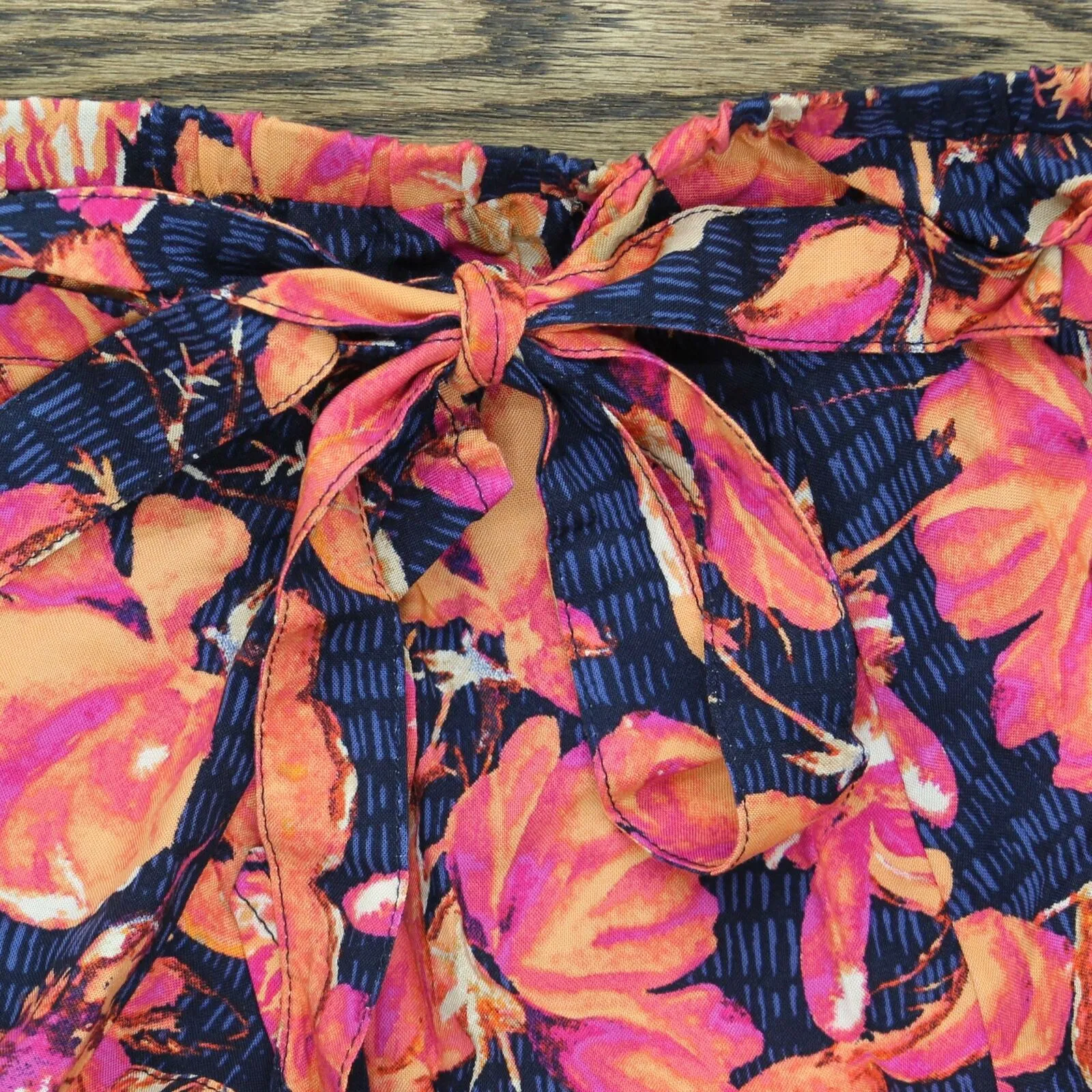 DG2 by Diane Gilman Women's Faux Wrap Ruffle Printed Skirt