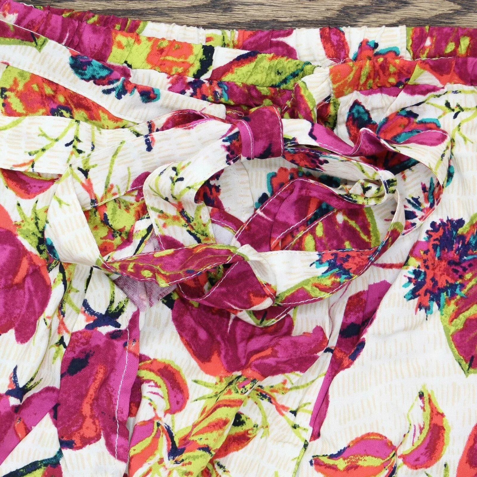 DG2 by Diane Gilman Women's Faux Wrap Ruffle Printed Skirt