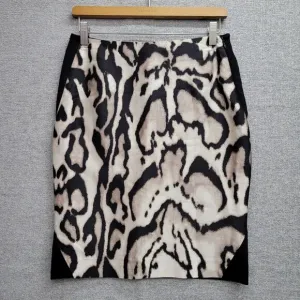 DIANE VON FURSTENBERG ANIMAL PRINT PENCIL SKIRT, SIZE 8120