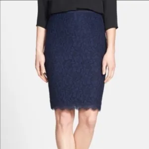 Diane von Furstenberg ‘Scotia' Lace Pencil Skirt