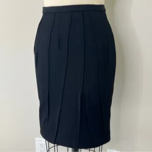 Dolce &amp; Gabbana Black Leopard Pencil Skirt, Small