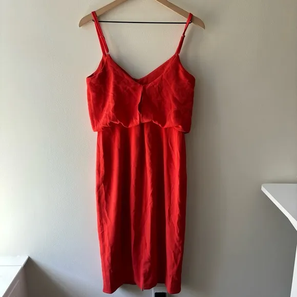 Dress the Population Alondra Blouson Sheath Dress Sz M NWT