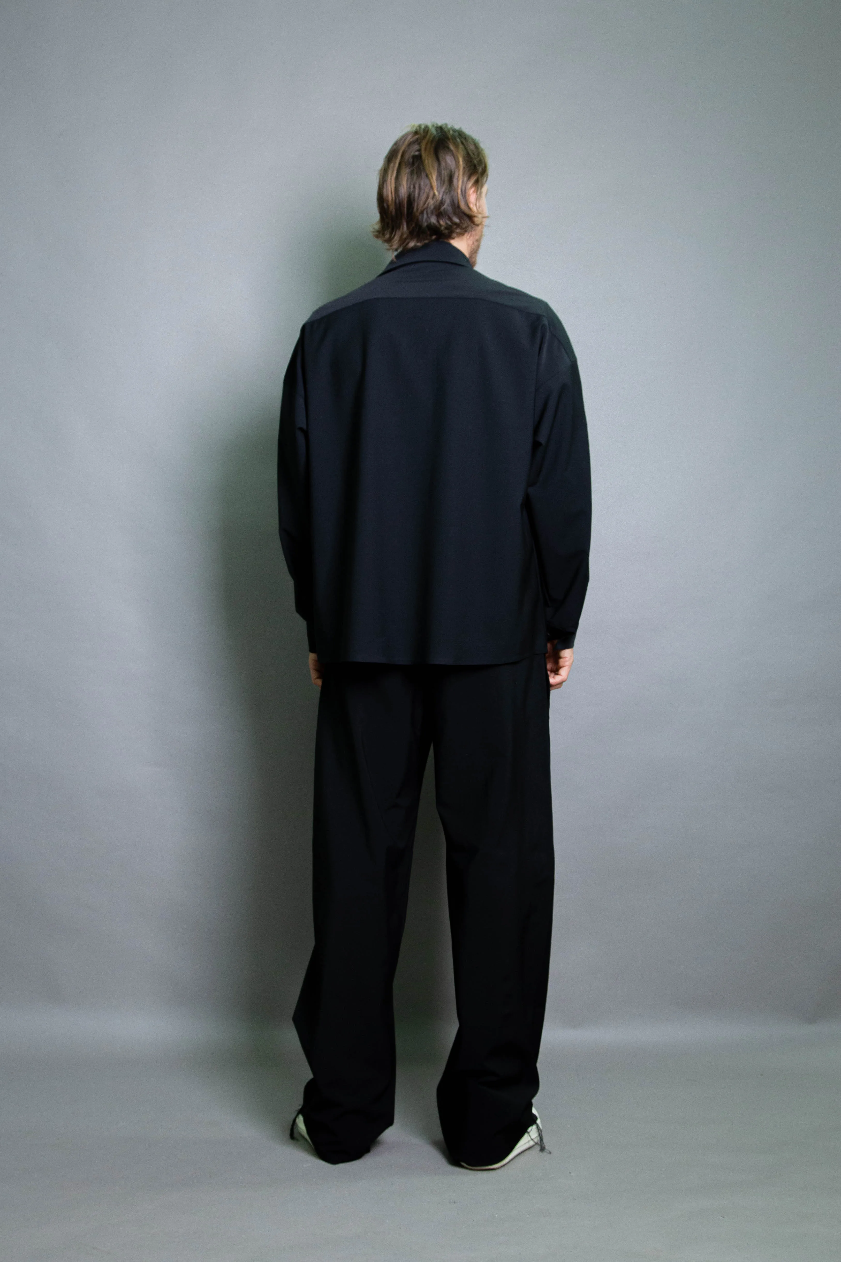 Duo Trouser - Black Stretch Wool (PO)