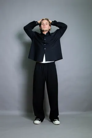 Duo Trouser - Black Stretch Wool (PO)